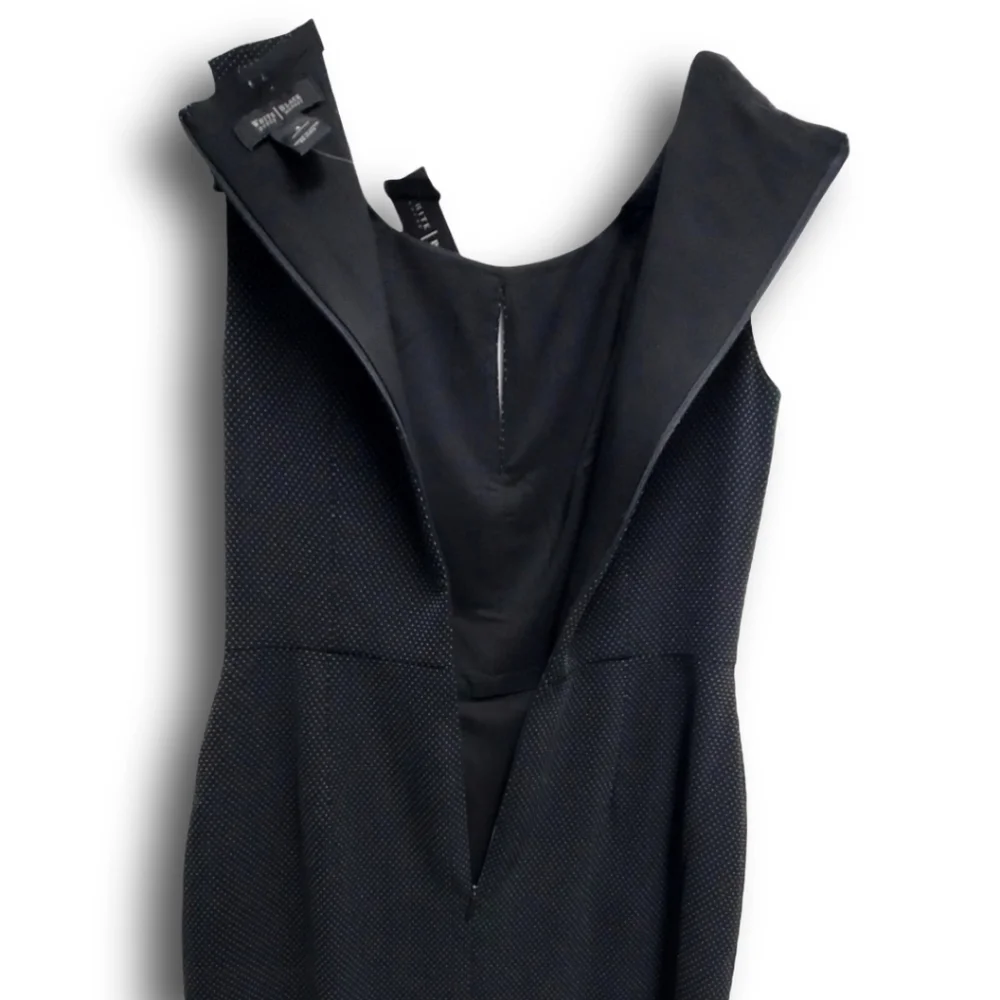 White House Black Market Sheath Dress with Ruffled Bottom Size 4 - Picture 8 of 12